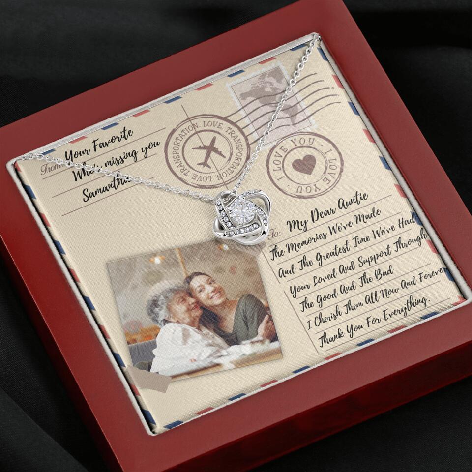The Letter The Memories We've Made Custom Necklace Gifts For Mom Grandma Aunt - Image 34