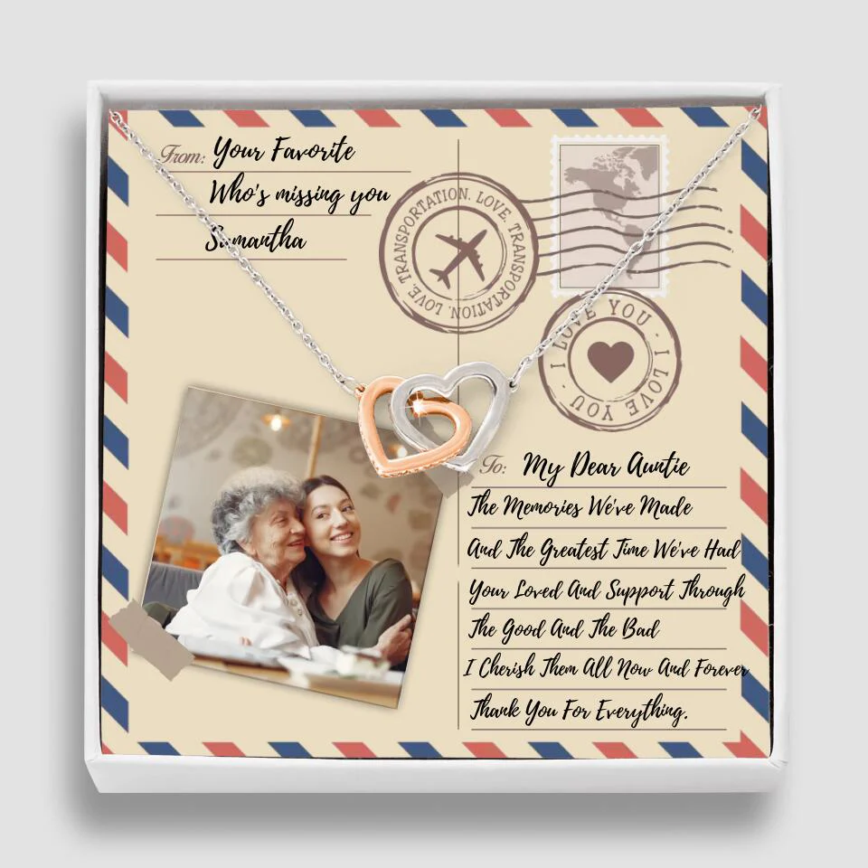 The Letter The Memories We've Made Custom Necklace Gifts For Mom Grandma Aunt - Image 35