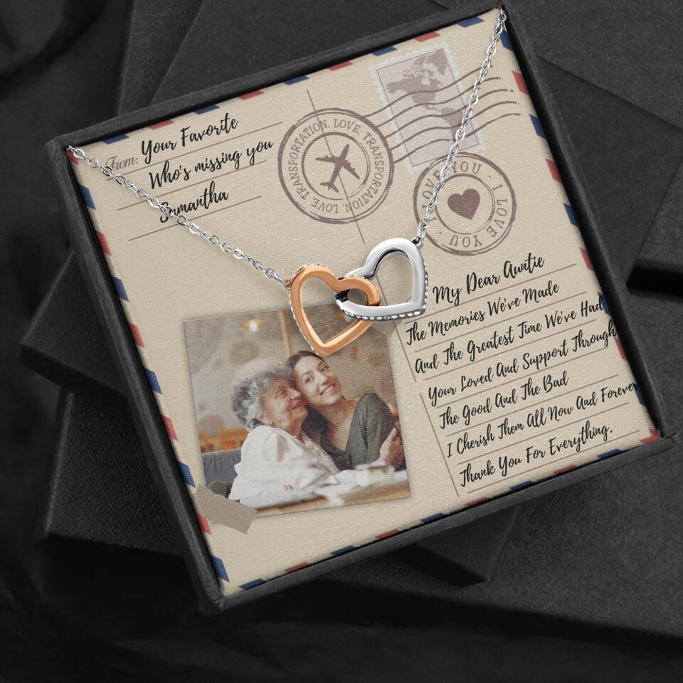 The Letter The Memories We've Made Custom Necklace Gifts For Mom Grandma Aunt - Image 36