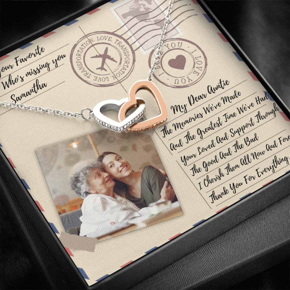 The Letter The Memories We've Made Custom Necklace Gifts For Mom Grandma Aunt - Image 37