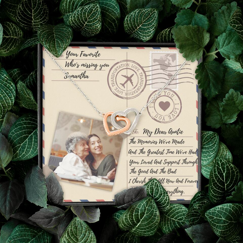 The Letter The Memories We've Made Custom Necklace Gifts For Mom Grandma Aunt - Image 38