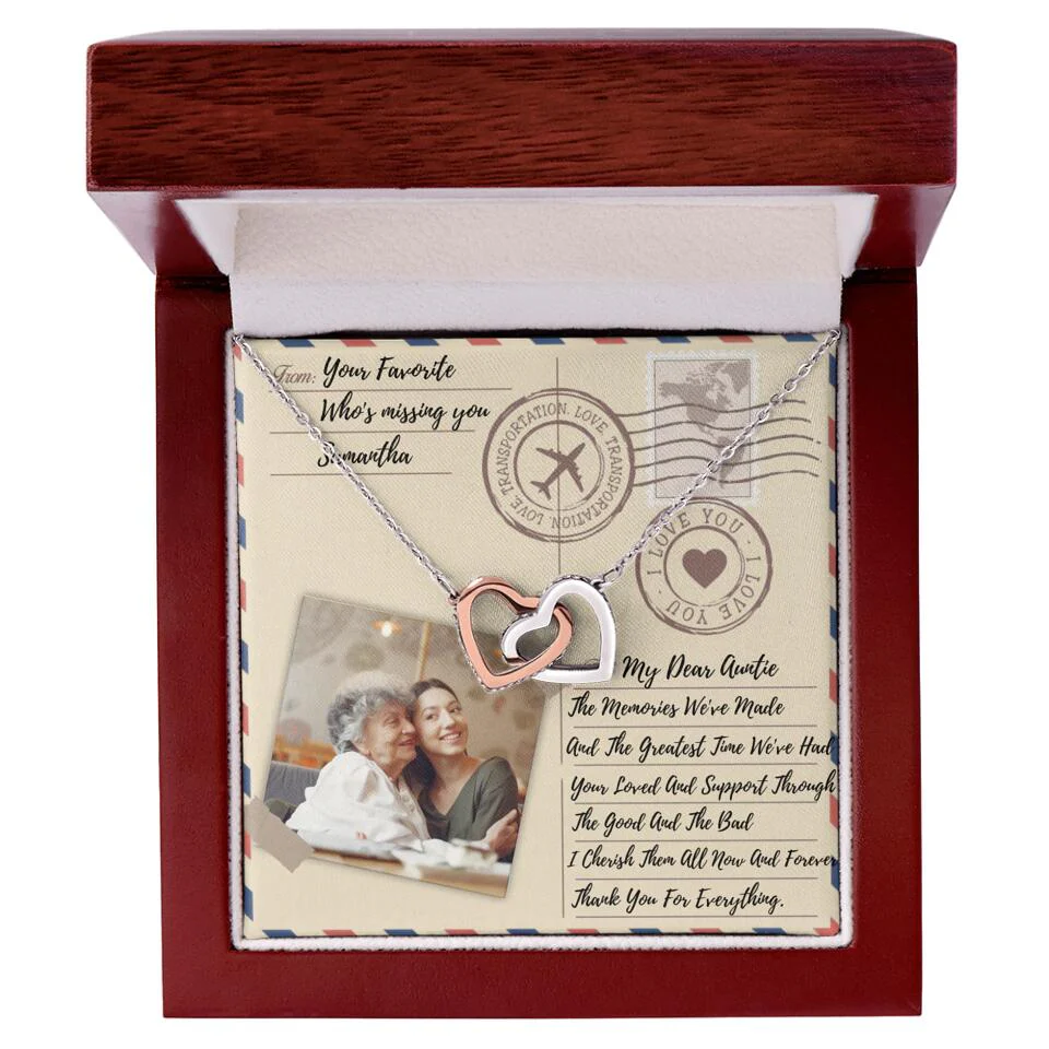 The Letter The Memories We've Made Custom Necklace Gifts For Mom Grandma Aunt - Image 39