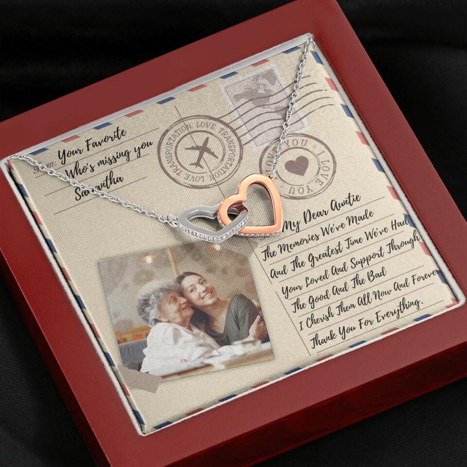 The Letter The Memories We've Made Custom Necklace Gifts For Mom Grandma Aunt - Image 40