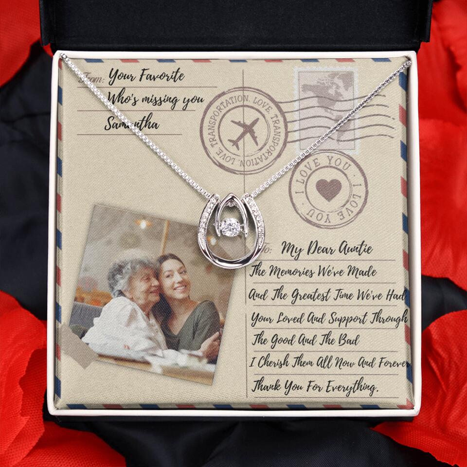 The Letter The Memories We've Made Custom Necklace Gifts For Mom Grandma Aunt - Image 42