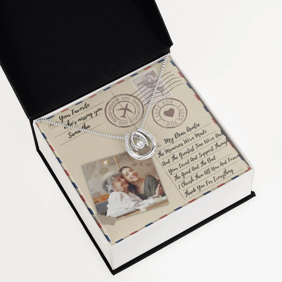 The Letter The Memories We've Made Custom Necklace Gifts For Mom Grandma Aunt - Image 43