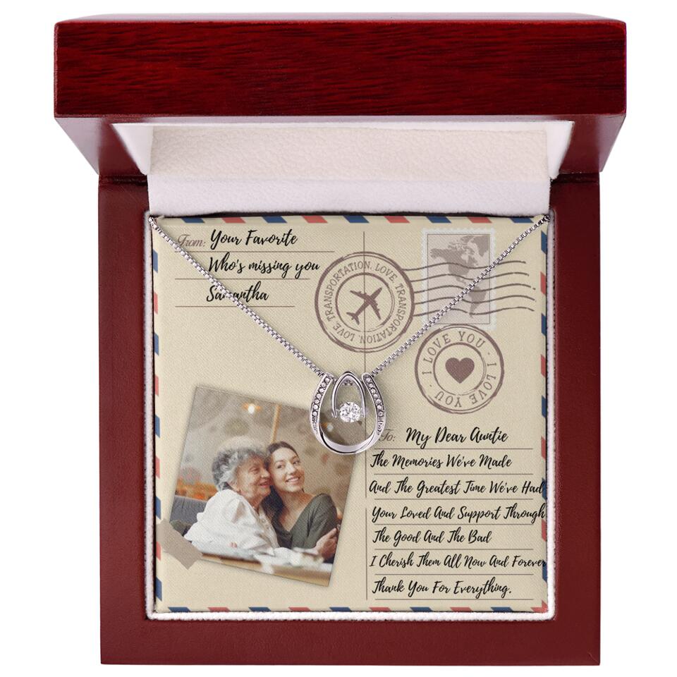 The Letter The Memories We've Made Custom Necklace Gifts For Mom Grandma Aunt - Image 45