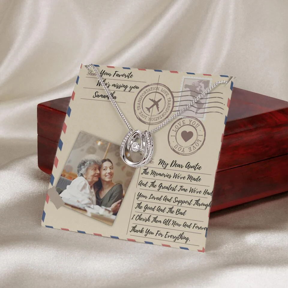 The Letter The Memories We've Made Custom Necklace Gifts For Mom Grandma Aunt - Image 46