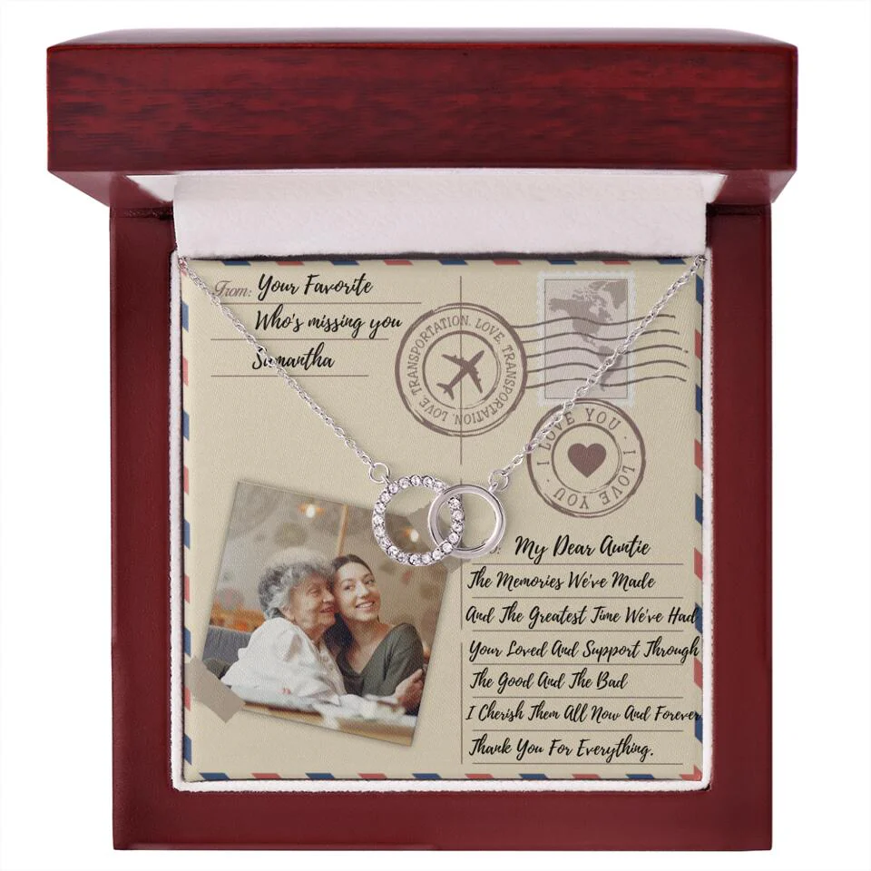 The Letter The Memories We've Made Custom Necklace Gifts For Mom Grandma Aunt - Image 5