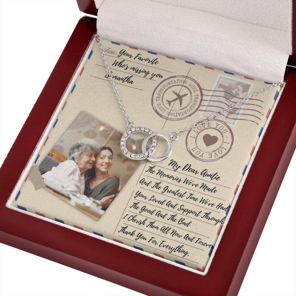 The Letter The Memories We've Made Custom Necklace Gifts For Mom Grandma Aunt - Image 6