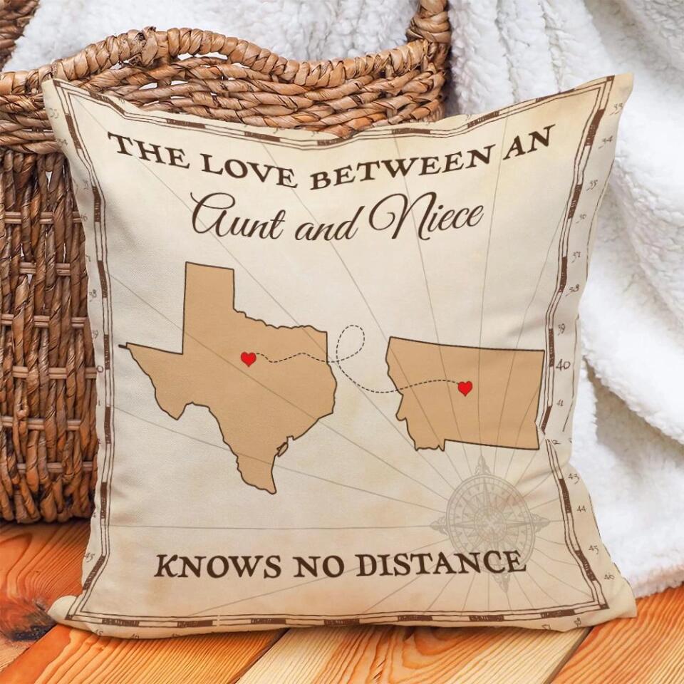 The Love Between An Aunt And Niece Knows No Distance-Best Personalized Pillow Gift For Him Her-209IHNTHPI617 - Image 3