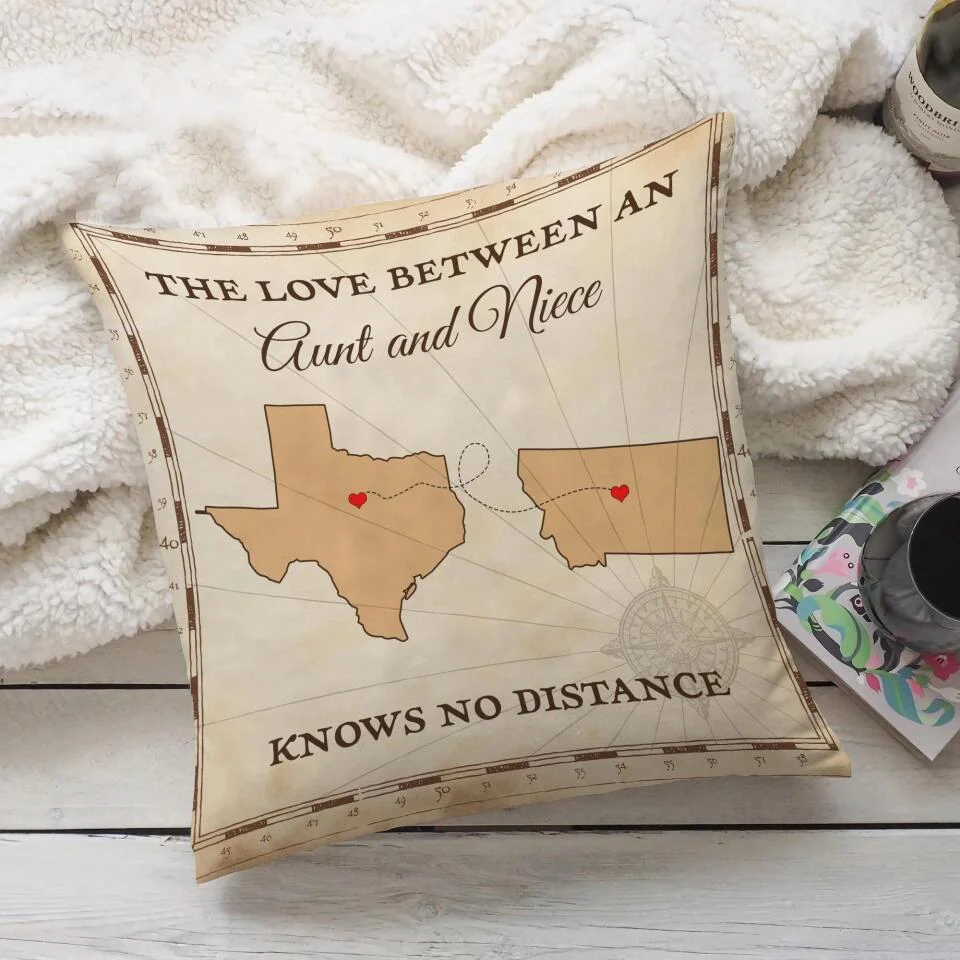 The Love Between An Aunt And Niece Knows No Distance-Best Personalized Pillow Gift For Him Her-209IHNTHPI617 - Image 5