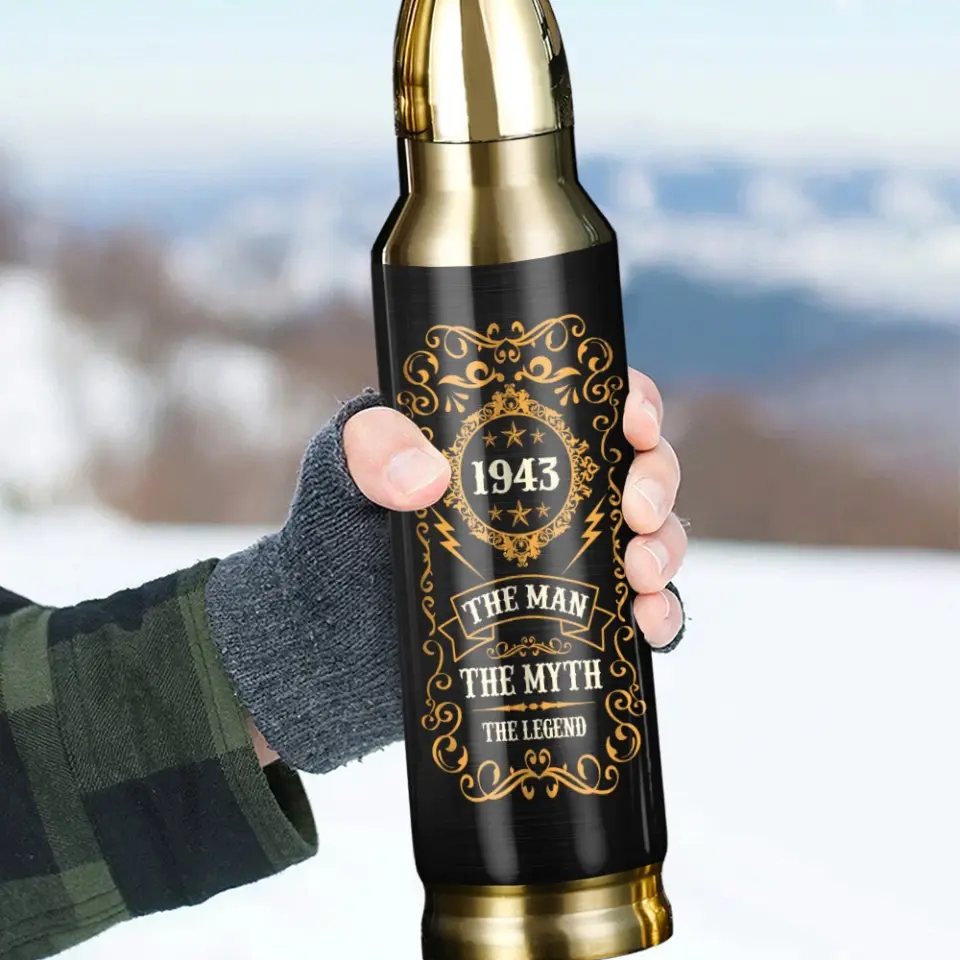 The Man The Myth The Legend - Personalized Bullet Tumbler - Image 4