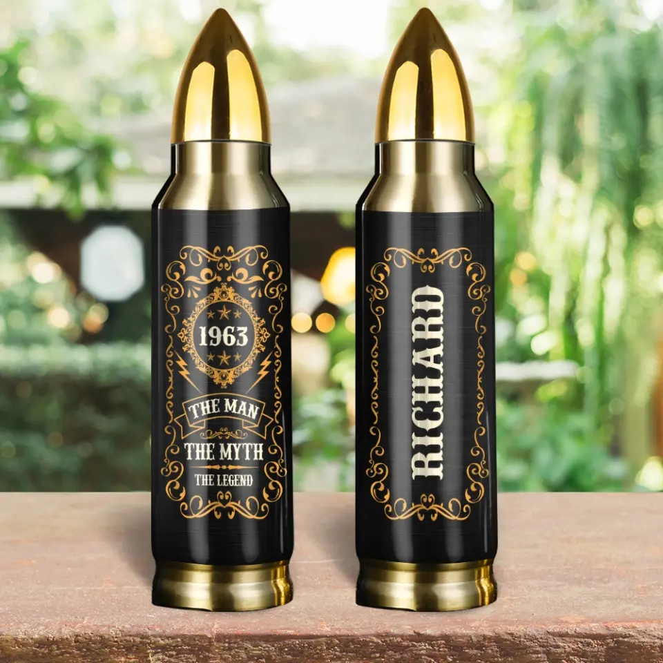 The Man The Myth The Legend - Personalized Bullet Tumbler - Image 7