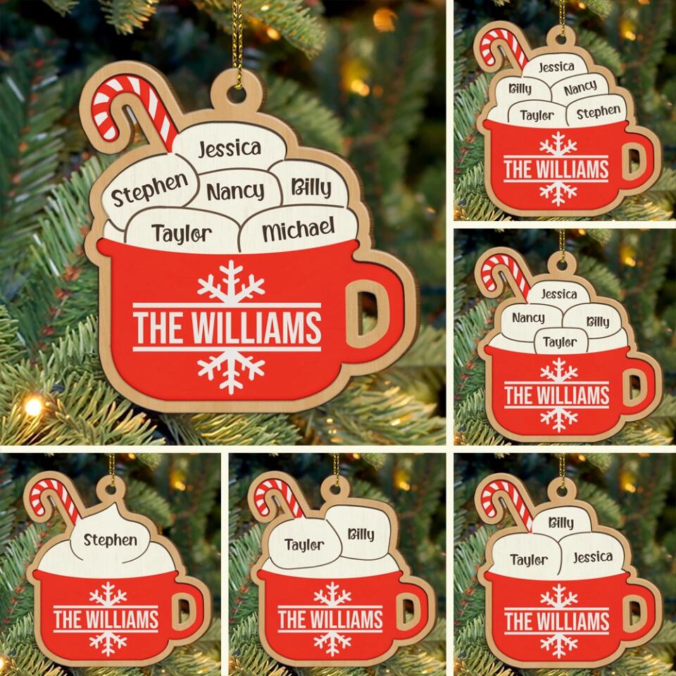 The Marshmallow Family Mug Custom Ornament Christmas Gift For Family - Image 2