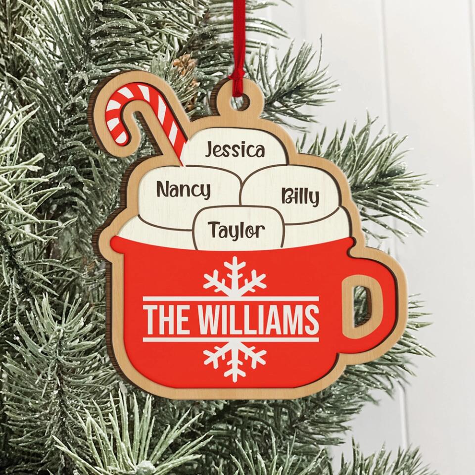 The Marshmallow Family Mug Custom Ornament Christmas Gift For Family - Image 5