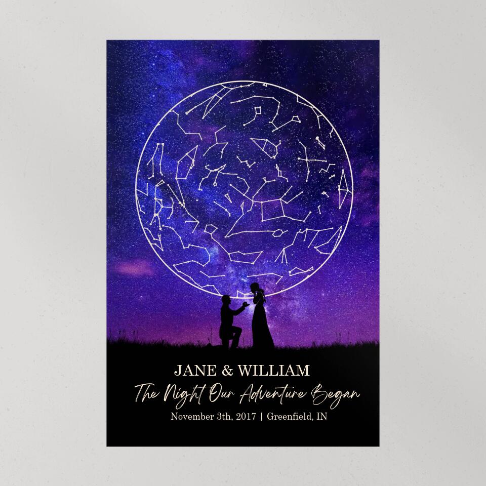 The Night Our Adventure Began Custom Canvas Poster Anniversary Gift For Couples - Image 10