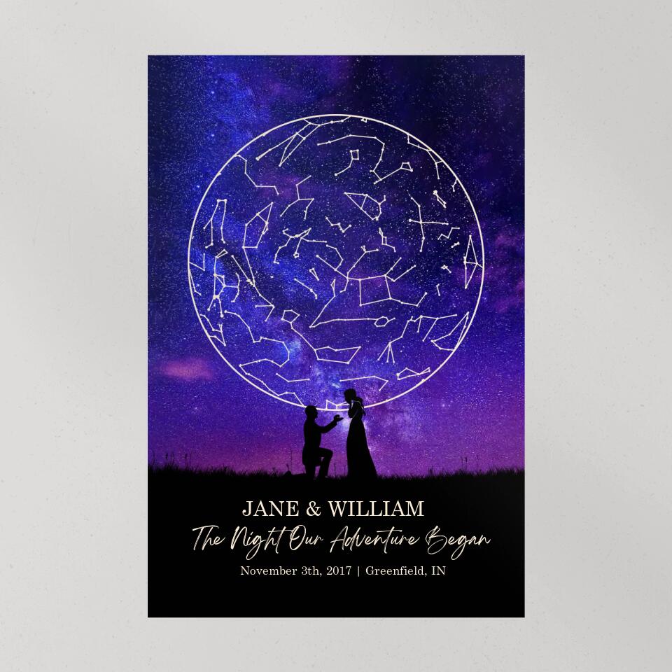 The Night Our Adventure Began Custom Canvas Poster Anniversary Gift For Couples - Image 11