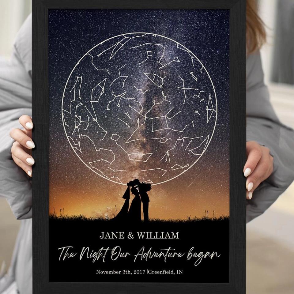 The Night Our Adventure Began Custom Canvas Poster Anniversary Gift For Couples - Image 13