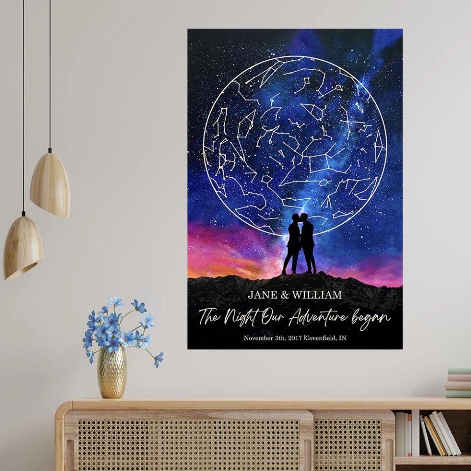 The Night Our Adventure Began Custom Canvas Poster Anniversary Gift For Couples - Image 15