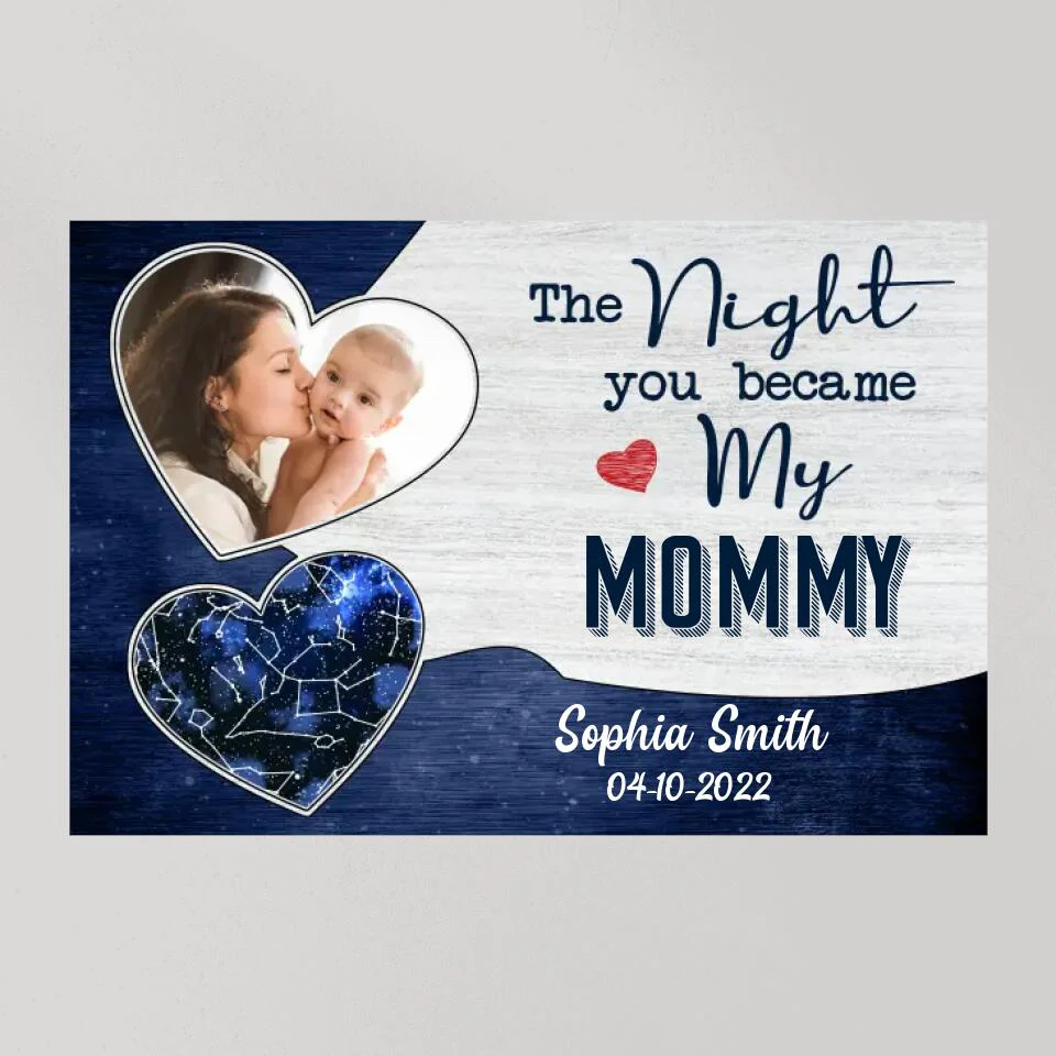 The Night You Became My Daddy Mommy Custom Canvas Poster Mother's Day Gift - Image 10