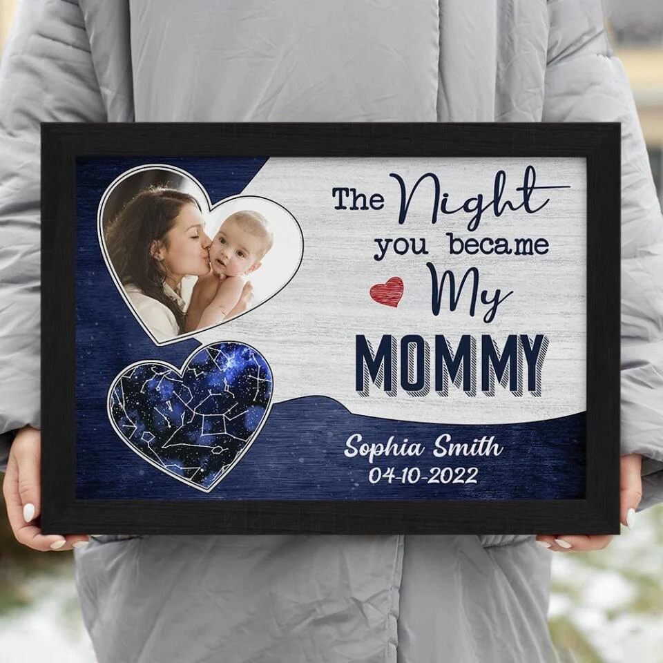The Night You Became My Daddy Mommy Custom Canvas Poster Mother's Day Gift - Image 11