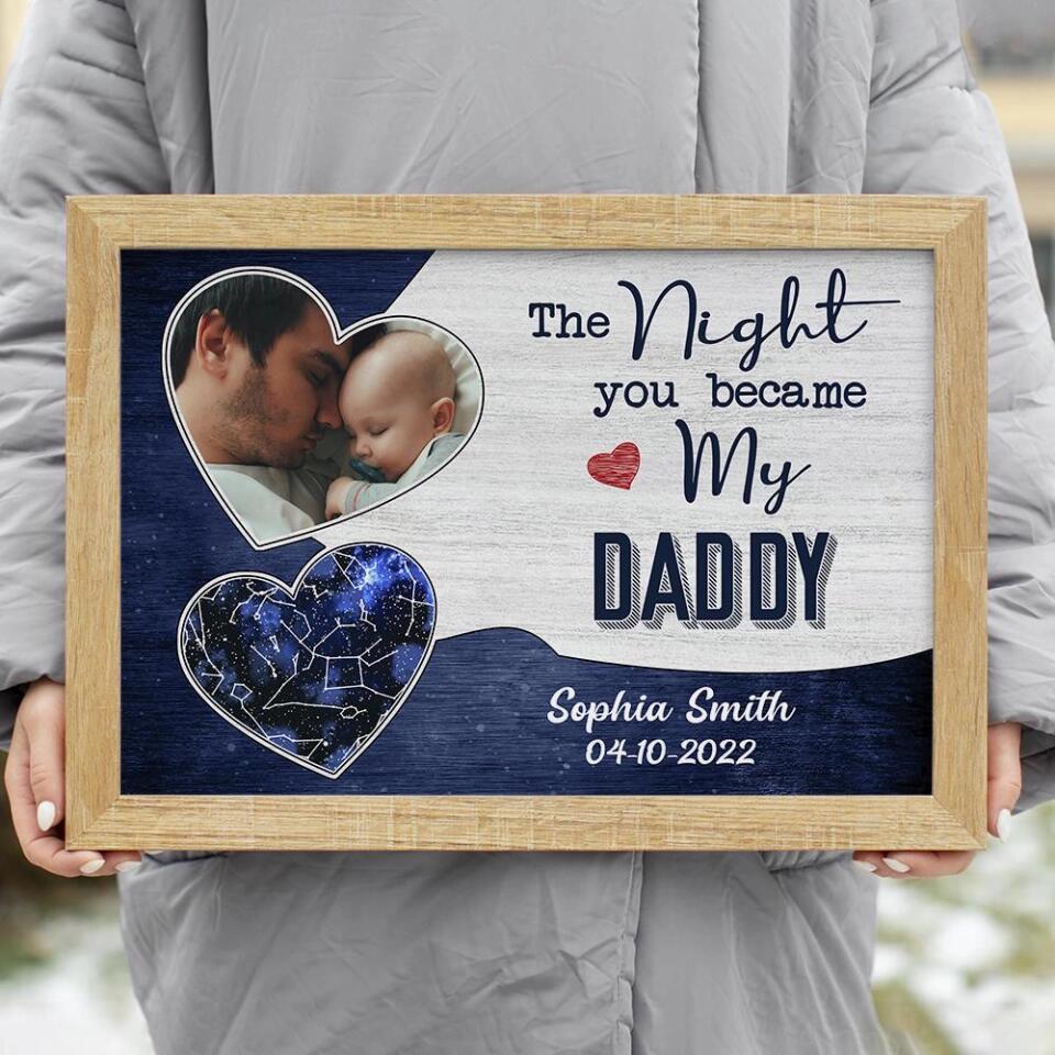 The Night You Became My Daddy Mommy Custom Canvas Poster Mother's Day Gift - Image 12