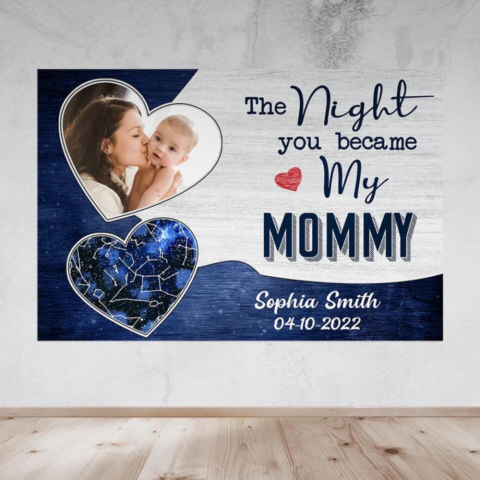 The Night You Became My Daddy Mommy Custom Canvas Poster Mother's Day Gift - Image 13