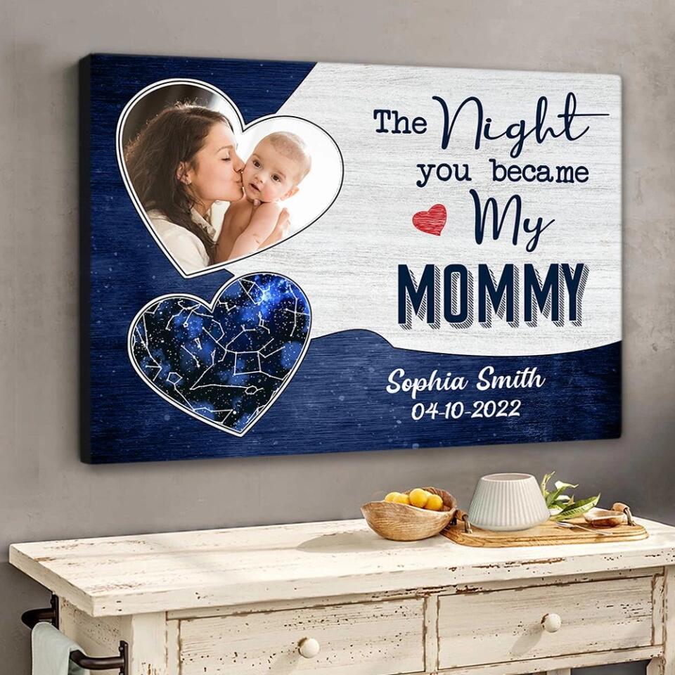 The Night You Became My Daddy Mommy Custom Canvas Poster Mother's Day Gift - Image 6