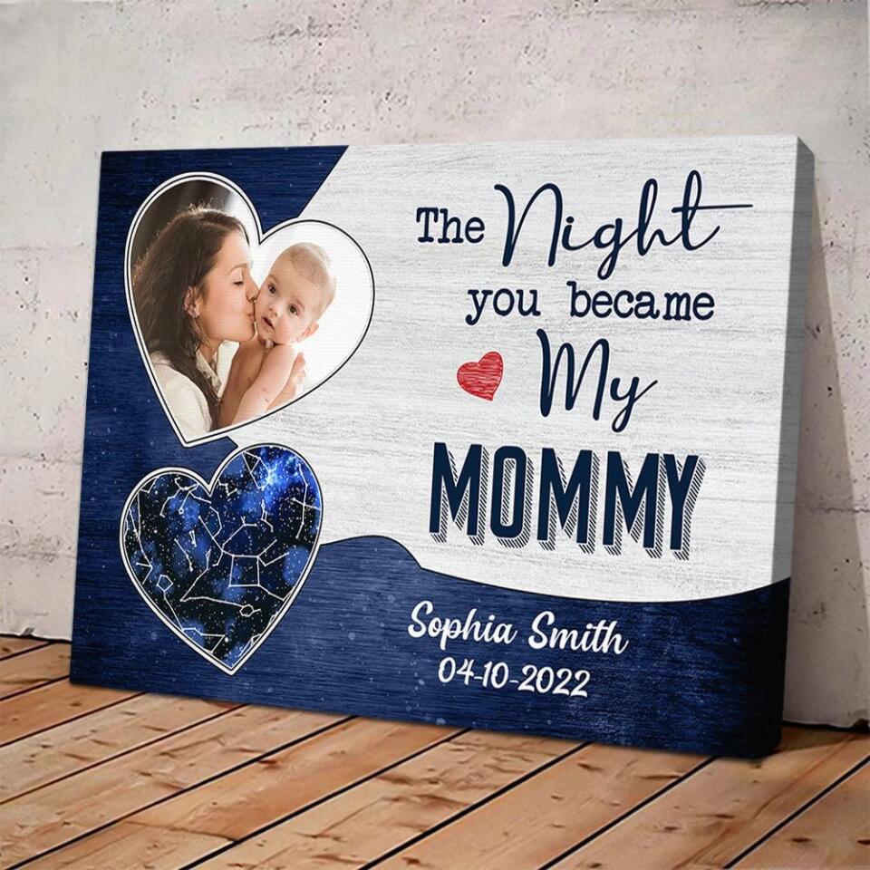 The Night You Became My Daddy Mommy Custom Canvas Poster Mother's Day Gift - Image 7