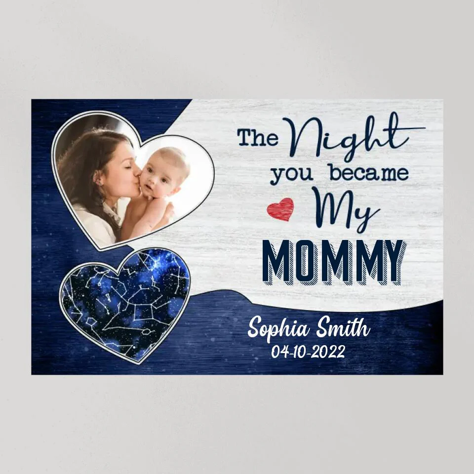 The Night You Became My Daddy Mommy Custom Canvas Poster Mother's Day Gift - Image 8
