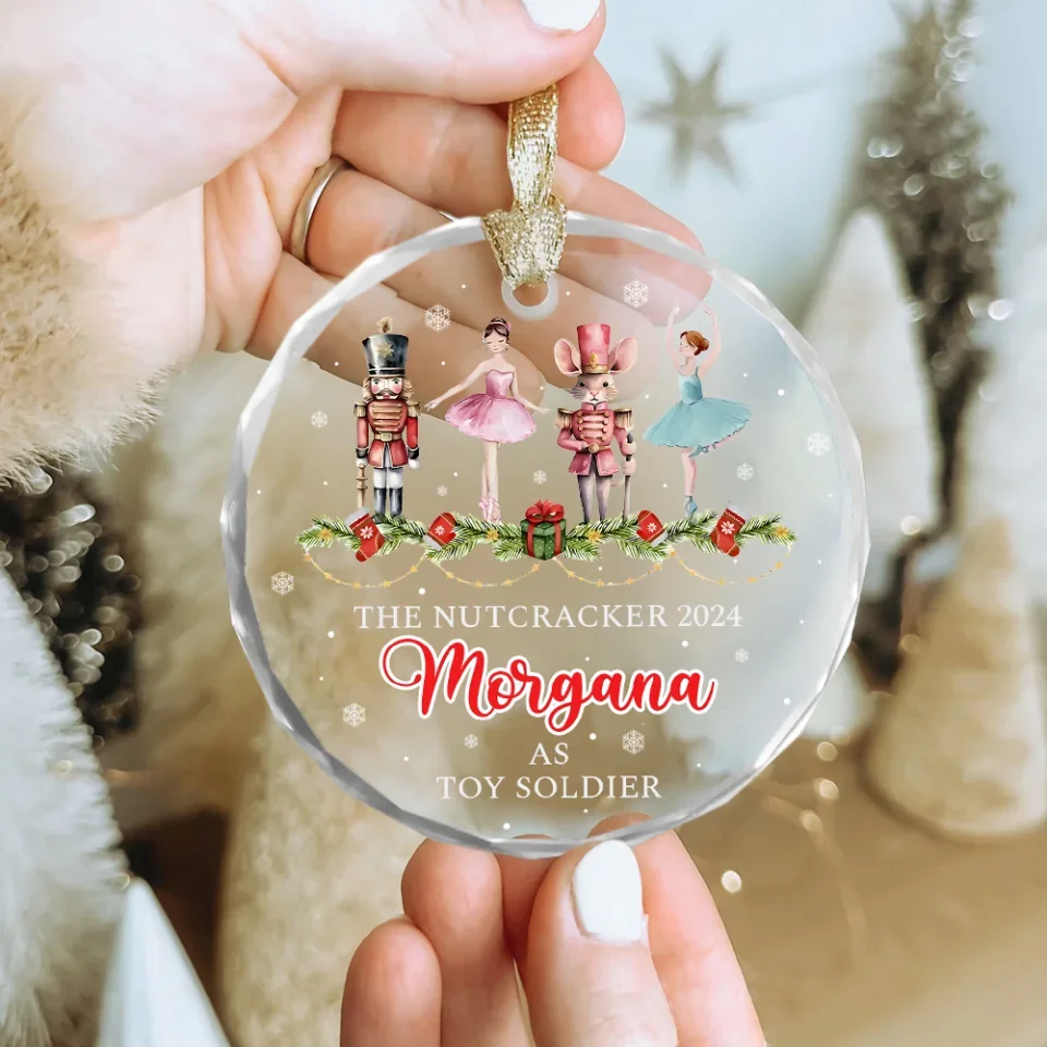 The Nutcracker 2025 As Toy Soldier - Custom Glass Ornament - Christmas Gifts For Family For Friends - Image 4
