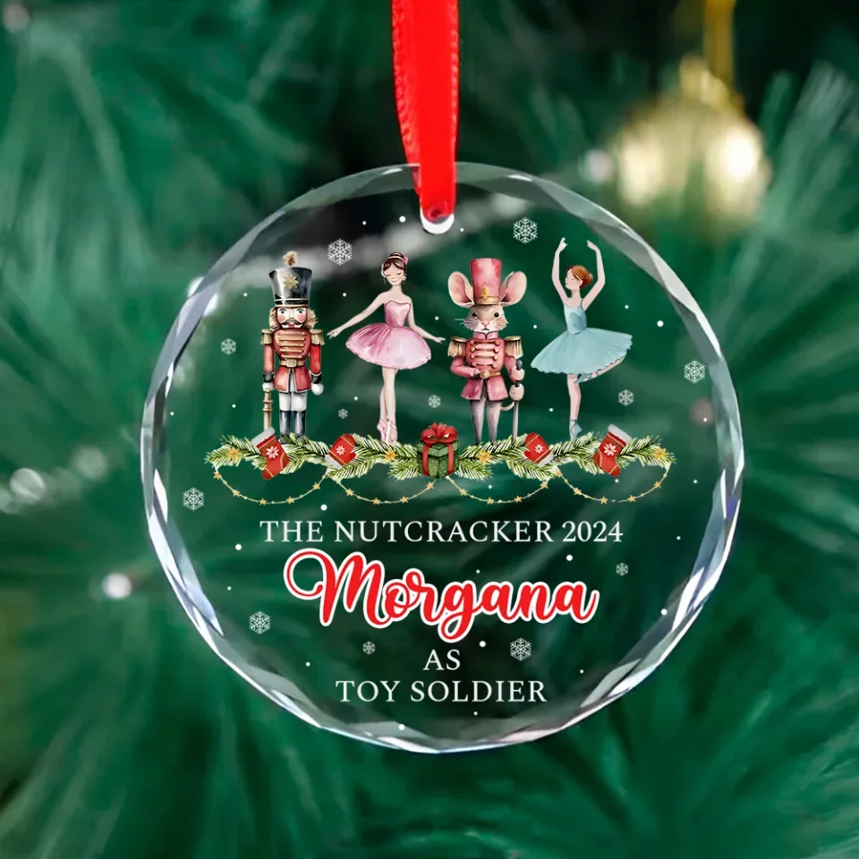 The Nutcracker 2025 As Toy Soldier - Custom Glass Ornament - Christmas Gifts For Family For Friends - Image 5