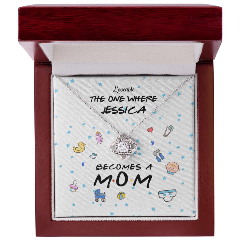 The one where become a Mom - Personalized Knot Necklace - Image 6