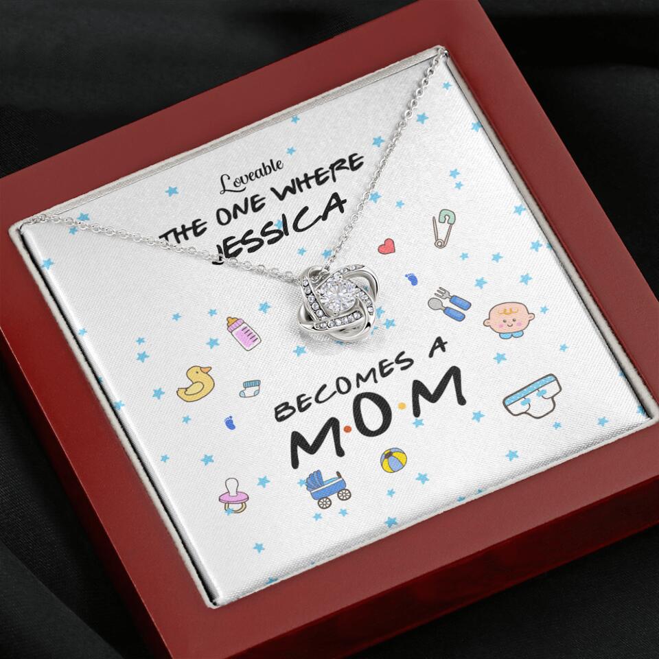 The one where become a Mom - Personalized Knot Necklace - Image 7