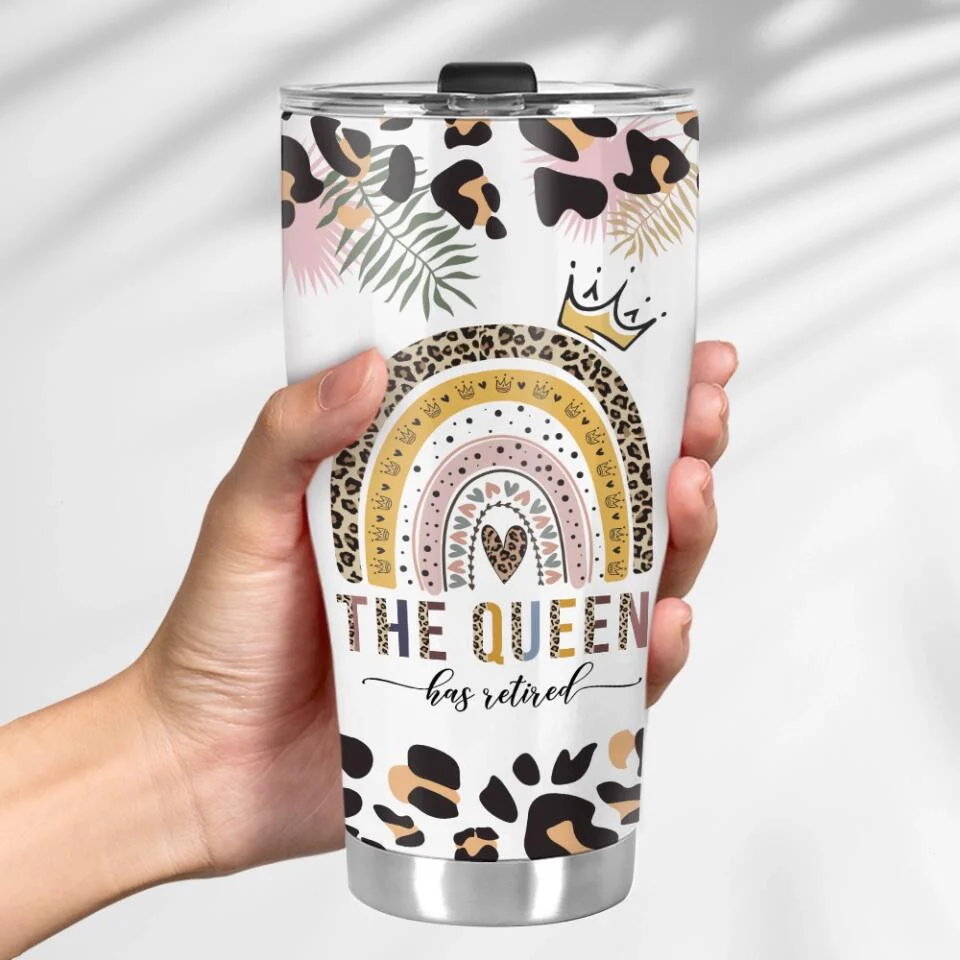 The Queen Teacher - Curved Tumbler Cup - Image 5