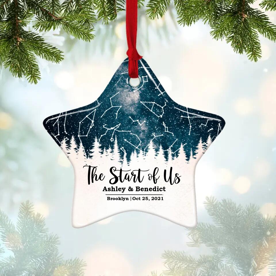 The Start Of Us - Personalized Photo Ceramic Ornament - Gift For Him, Her - Image 16