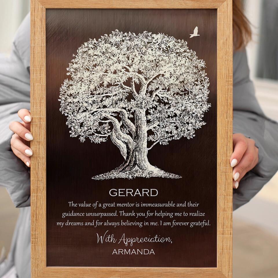 The Value Of The Great Mentor Custom Canvas Poster Appreciation Gift - Image 13
