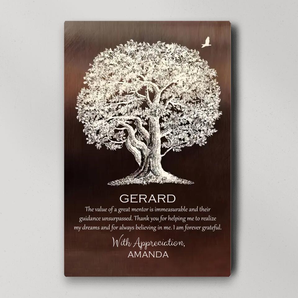 The Value Of The Great Mentor Custom Canvas Poster Appreciation Gift - Image 3