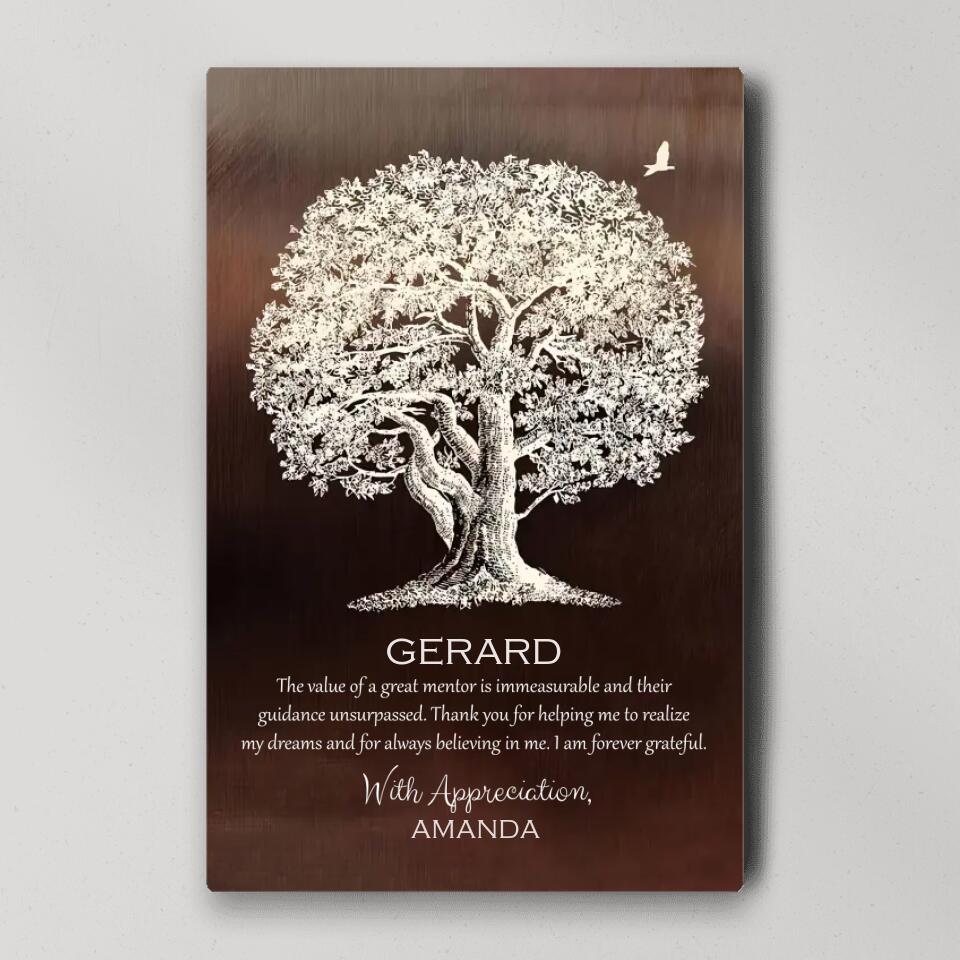 The Value Of The Great Mentor Custom Canvas Poster Appreciation Gift - Image 4