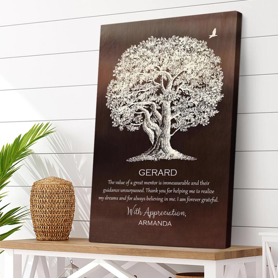 The Value Of The Great Mentor Custom Canvas Poster Appreciation Gift - Image 5