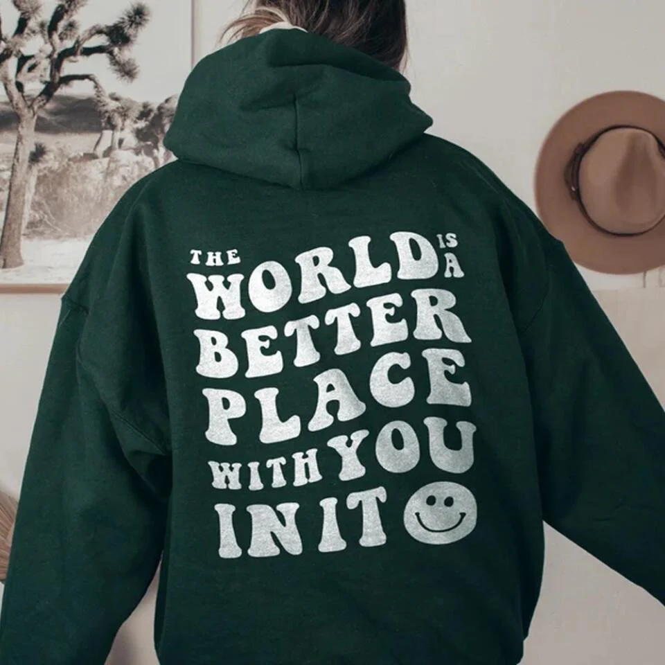 The World Is A Better Place With You In It Personalized Hoodie - Image 5