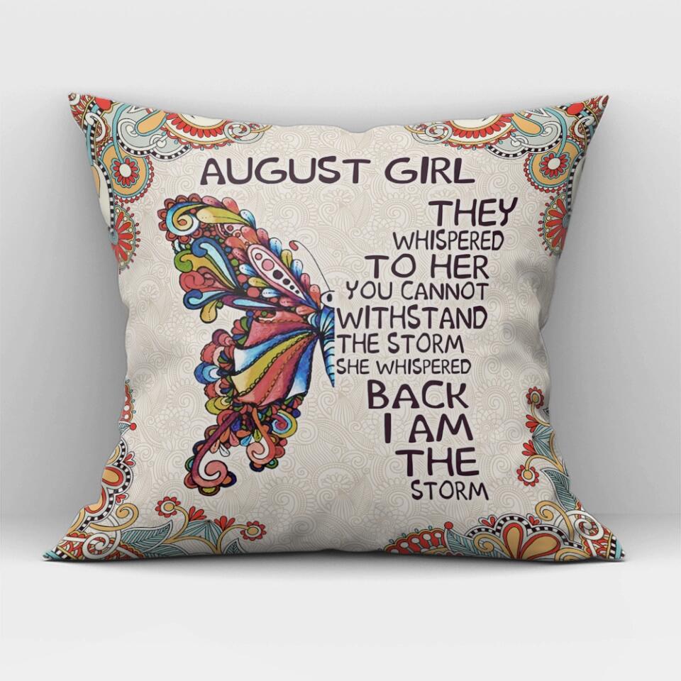 They Whispered To Her You Cannot Withstand The Storm - Canvas Pillow for Home Decor - Best Birthday Gift for Her- 206HNBNPI267 - Image 3
