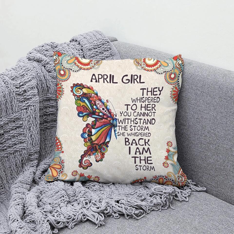 They Whispered To Her You Cannot Withstand The Storm - Canvas Pillow for Home Decor - Best Birthday Gift for Her- 206HNBNPI267 - Image 4