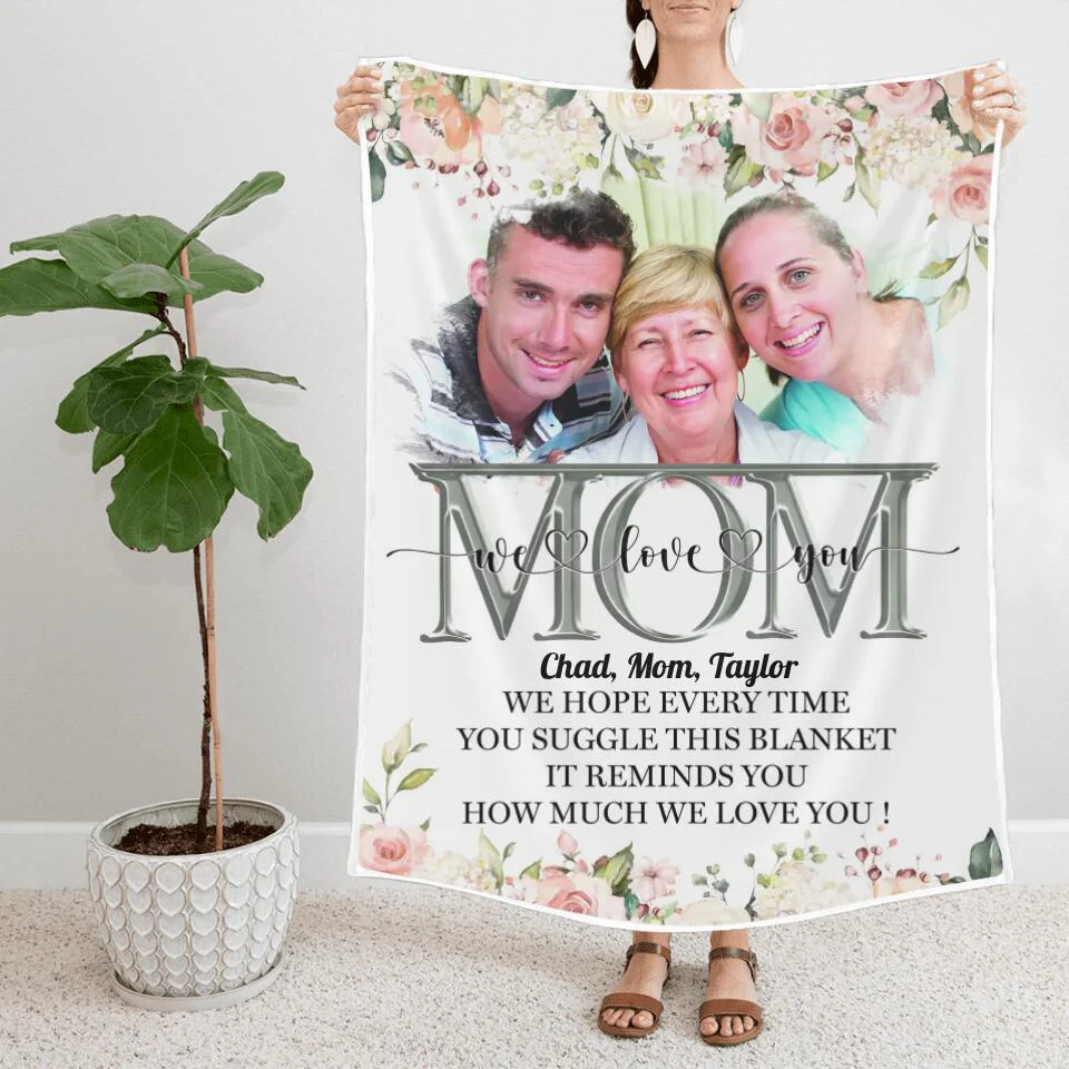 This Blanket Reminds You How Much We Love You - Personalized Blanket Birthday Mothers Day - Gift For Mom, Mother, Mama - 212IHNBNBL907 - Image 3