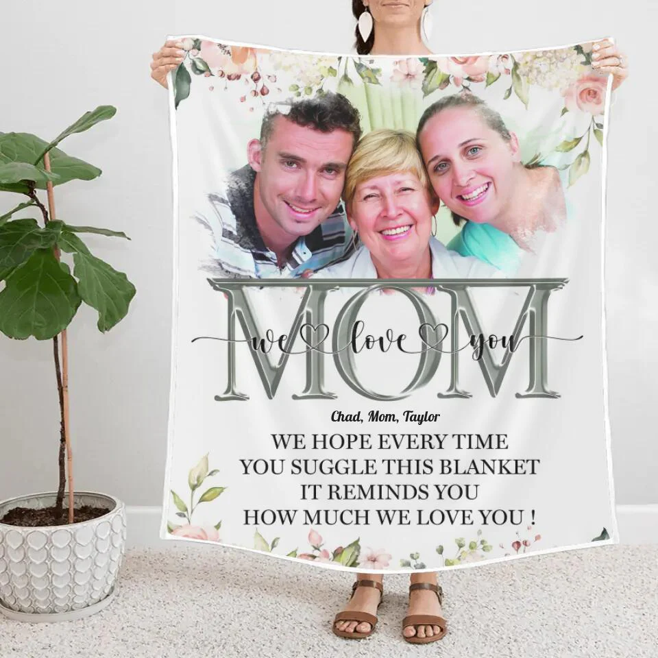 This Blanket Reminds You How Much We Love You - Personalized Blanket Birthday Mothers Day - Gift For Mom, Mother, Mama - 212IHNBNBL907 - Image 5