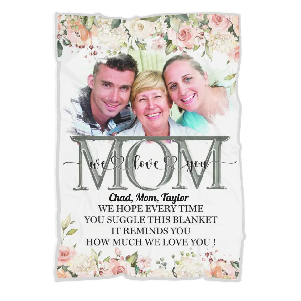 This Blanket Reminds You How Much We Love You - Personalized Blanket Birthday Mothers Day - Gift For Mom, Mother, Mama - 212IHNBNBL907 - Image 6