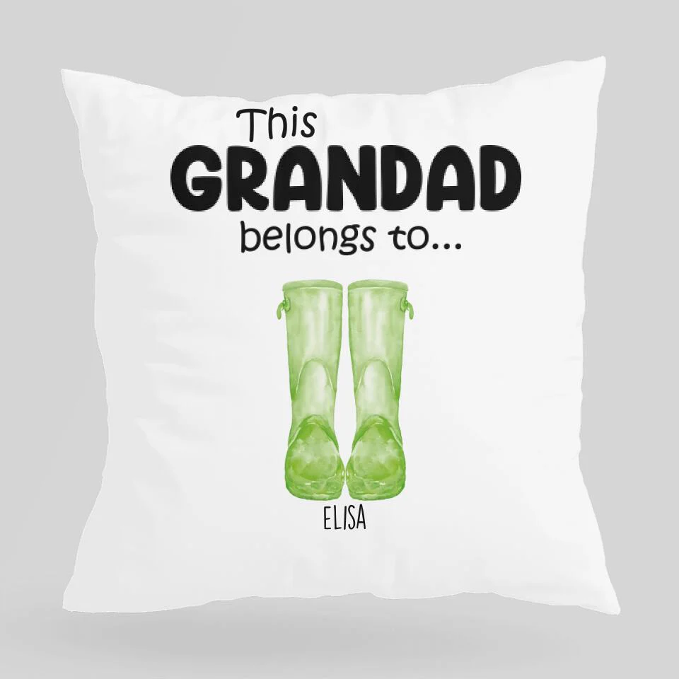 This Grandad Belong To - Personalized Pillow - Birthday Gift For Grandpa - Image 2