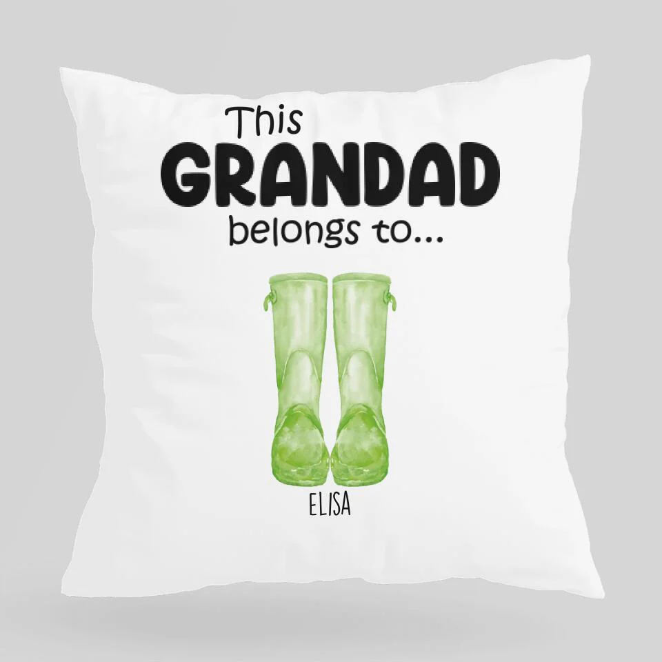 This Grandad Belong To - Personalized Pillow - Birthday Gift For Grandpa - Image 3
