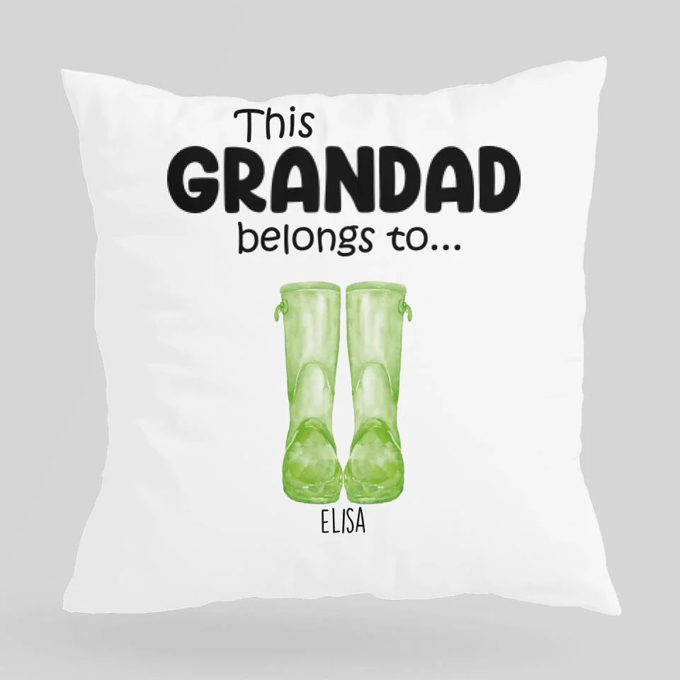 This Grandad Belong To - Personalized Pillow - Birthday Gift For Grandpa - Image 4