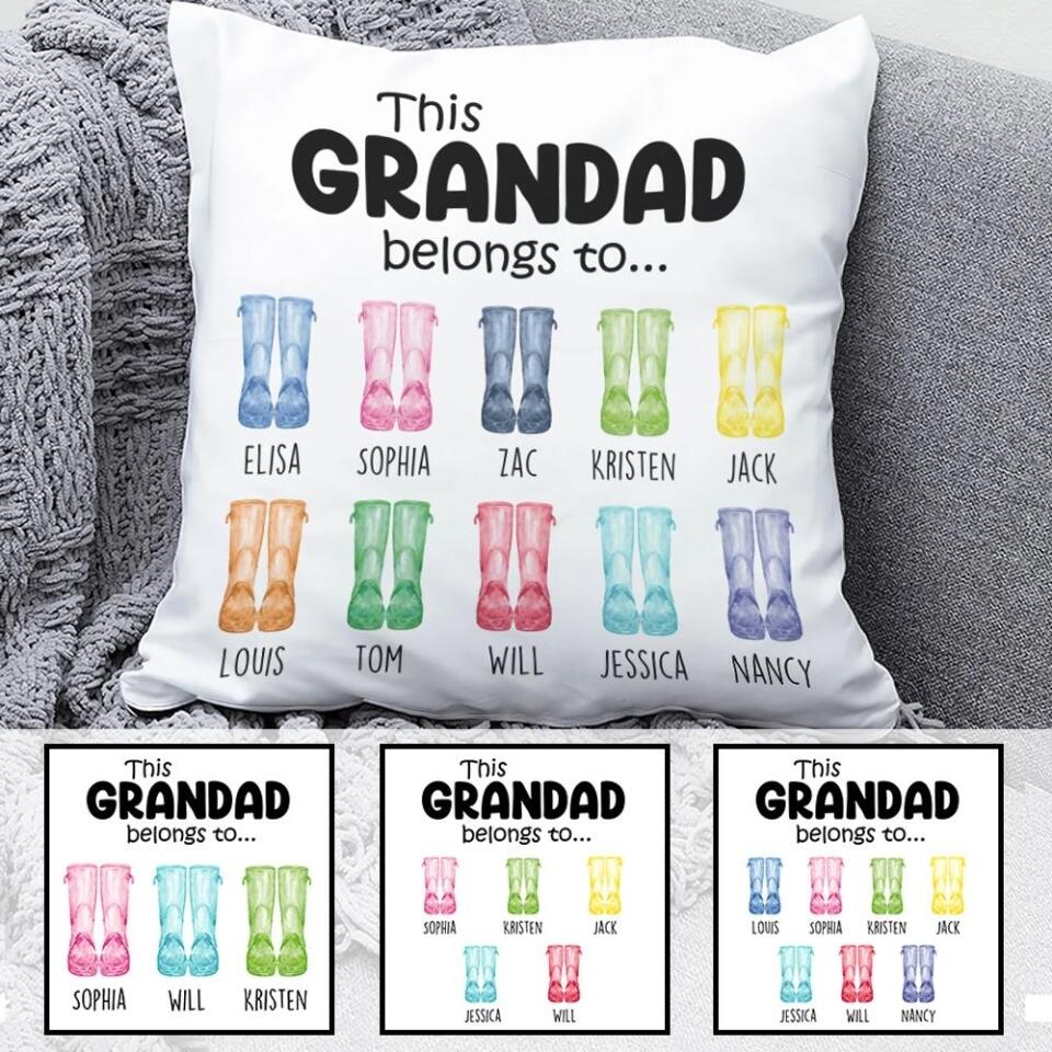 This Grandad Belong To - Personalized Pillow - Birthday Gift For Grandpa - Image 7